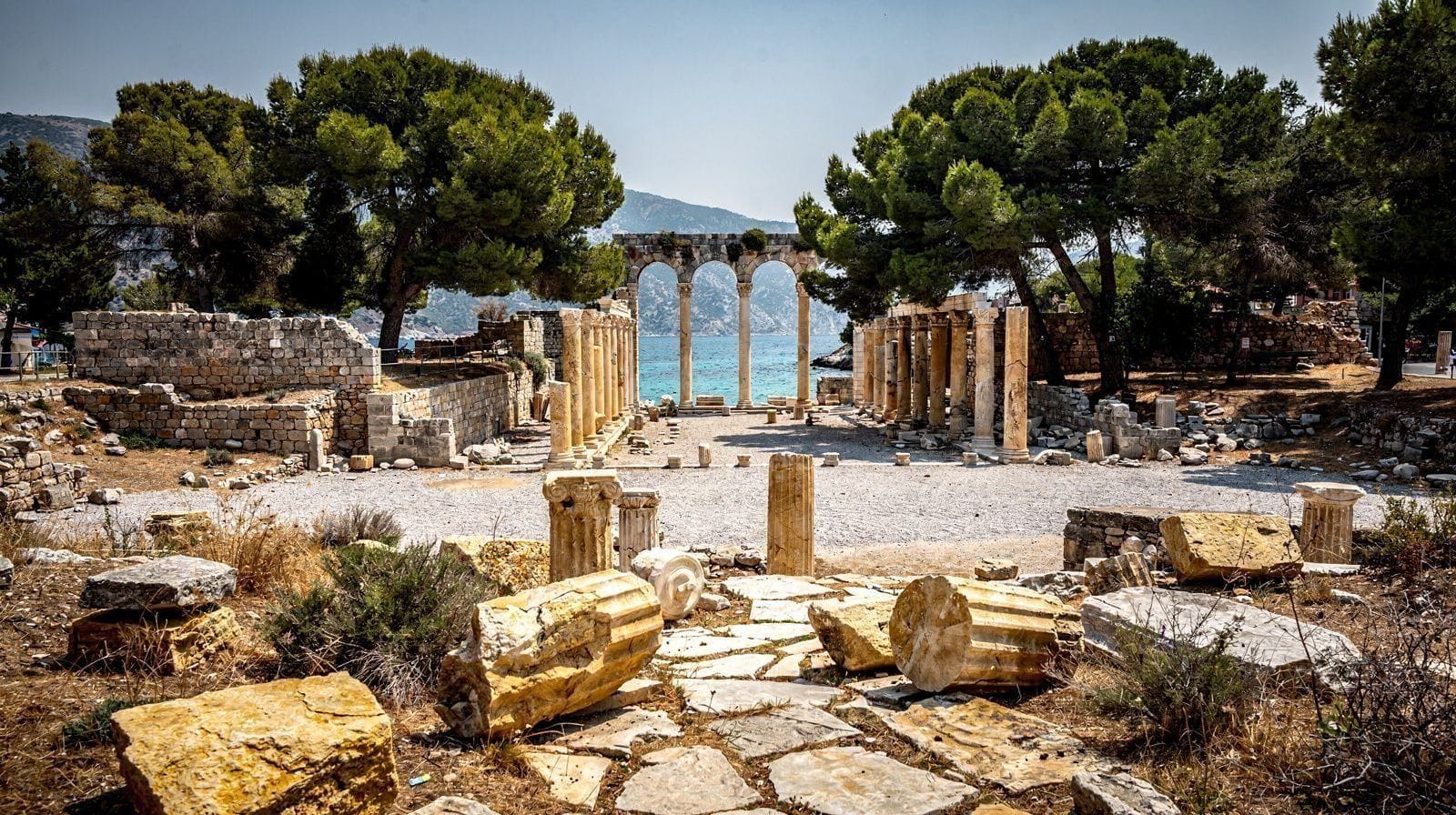 Phaselis Ancient City: Ruins Between Three Bays